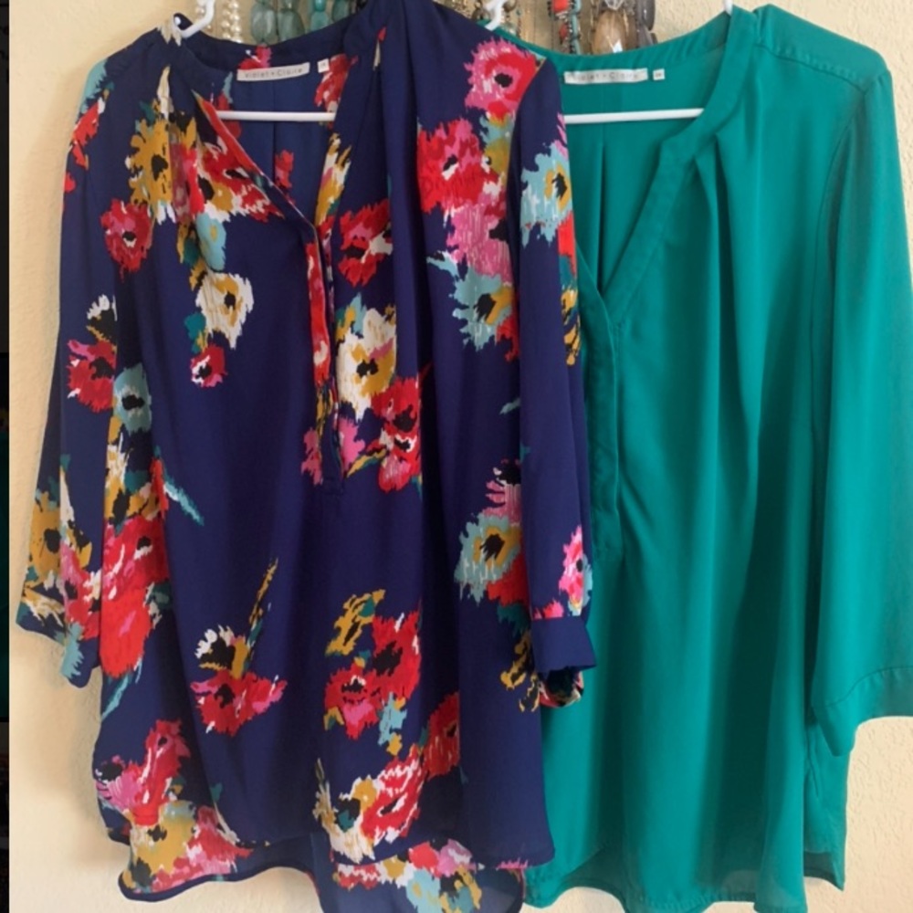 Silky Split Neck Tunics